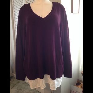 Calvin Klein vee neck sweater NWT